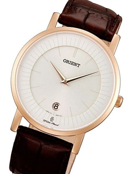 Orient Class Quartz Dress Watch with Sapphire Crystal and Rose Goldtone Case  #GW0100CW