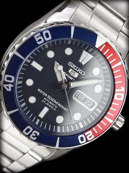 Seiko 42mm Sports 5, 23-Jewel Automatic Watch with Day and Date