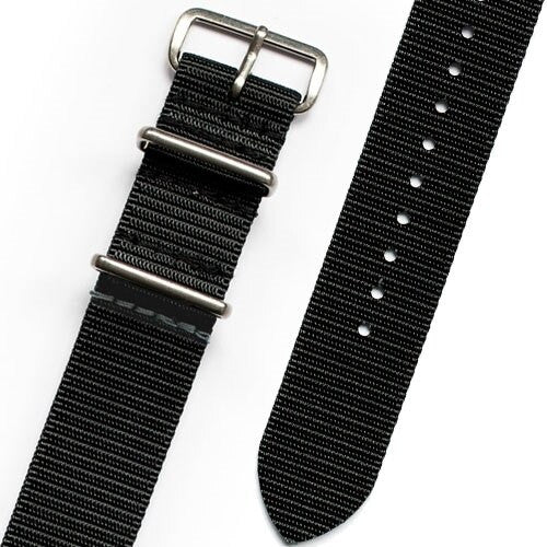 ADPT Black Nylon Strap with 316L Stainless Steel Buckle and Keepers  #MSN-ADPTBLK
