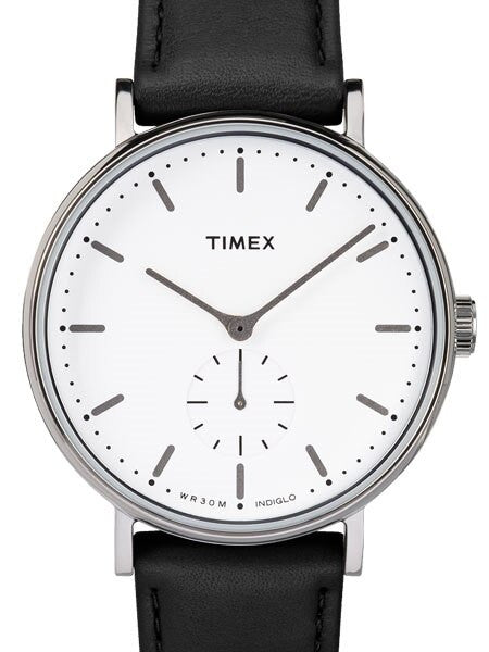 Timex 41mm Fairfield Quartz Dress Watch with White Dial and INDIGLO Night-Light #TW2R38000VQ