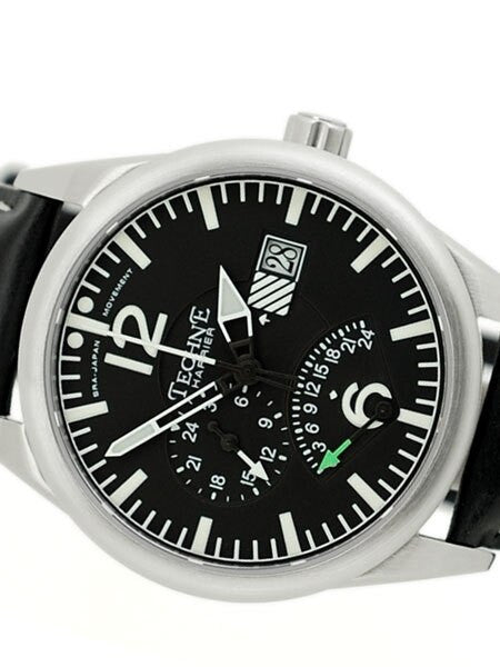 Techne 41mm Harrier Dual-Time Retrograde Watch with Sapphire Crystal  #392.051
