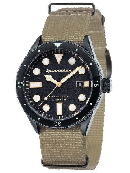 Spinnaker Cahill Automatic Sports Watch with 43mm PVD Case and Black Dial #SP-5033-02