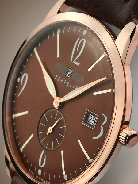 Graf Zeppelin Flatline Dress Watch that is Just 7mm Thin! #7336-5