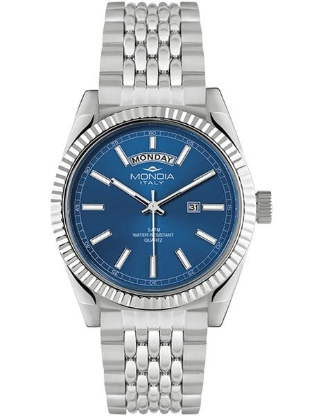 Mondia Madison Quartz Dress Watch with Blue Dial #MI756SS-02BL-BM