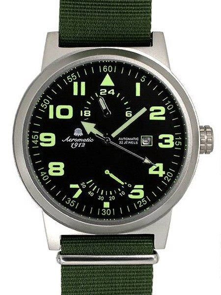 Aeromatic 1912 Automatic Watch with 24-hr Sub Dial and Power Reserve #A1351