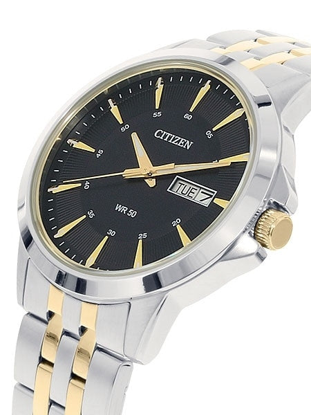 Citizen Two-Tone Quartz Watch with Stainless Steel Bracelet #BF2018-52E