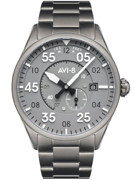 AVI-8 Spitfire Type 300 Edition, 21-Jewel Automatic Pilot Watch, AR Sapphire Crystal#AV-4073-44
