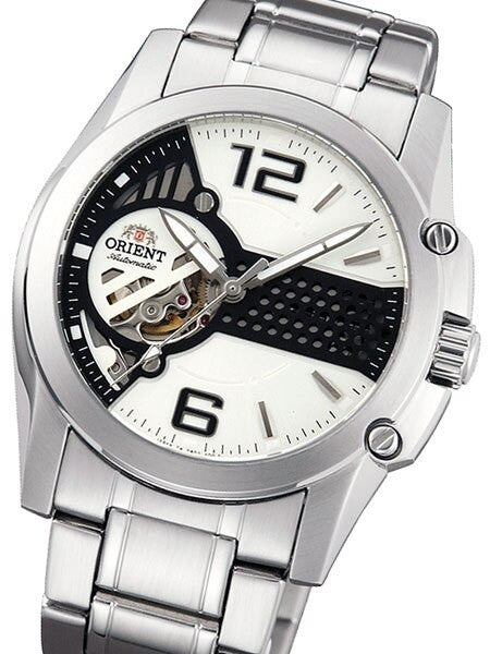 Orient Enduro Automatic Watch with Open-Heart Black-White Dial #DB02001W