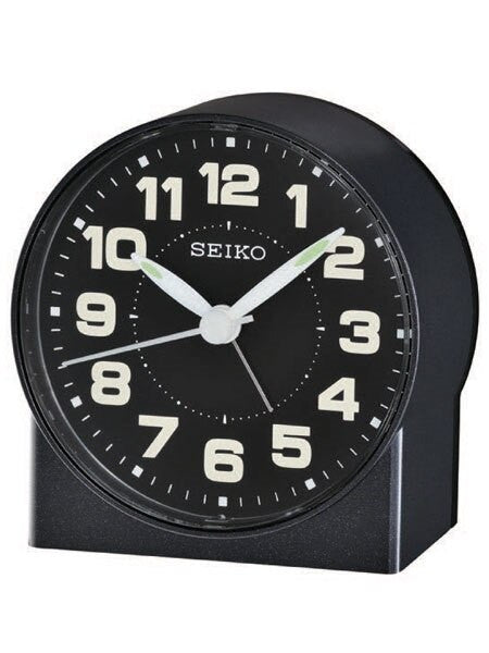 Seiko Alarm Clock with White Hands and Quiet-Sweep Second Hand #QHE084KLH