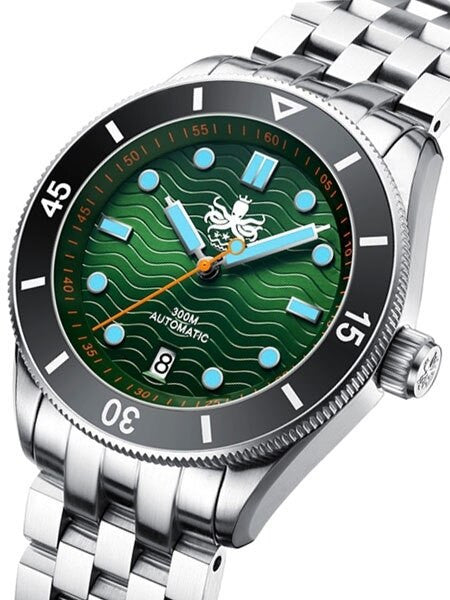 Scratch and Dent - PHOIBOS Wave Master 300-Meter Automatic Dive Watch with AR Sapphire Crystal #SND1011