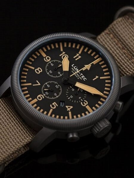 Lum-Tec Combat 44 Chronograph Watch with Double Curved Sapphire Crystal #Combat B44