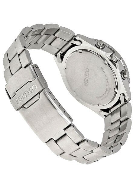 Seiko Flightmaster Quartz Chronograph with Rotating Slide Rule Bezel, 12 Hour Totalizer #SND255