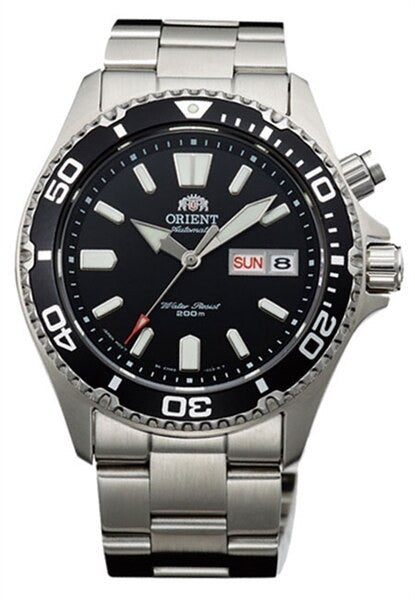 SCRATCH AND DENT - Orient Black Mako USA Automatic Dive Watch with 120-click Bezel, Sapphire Crystal #EM6500FB 8