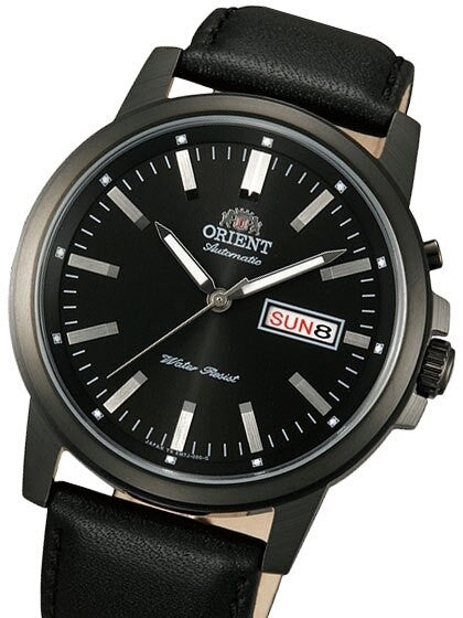 Scratch and Dent - Orient 42mm PVD Starfish Day and Date Automatic Watch with Black Dial #EM7J001B