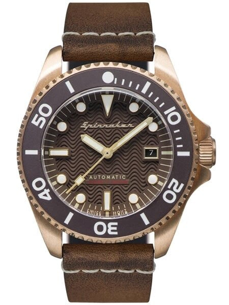 Spinnaker Tesei Swiss Automatic Sports Watch with 43mm Bronze Case and Brown Dial #SP-5060-01