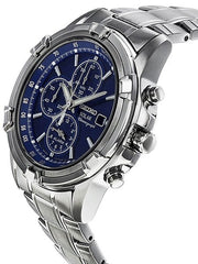 Seiko Essentials Solar Chronograph and Alarm with Blue Dial #SSC141