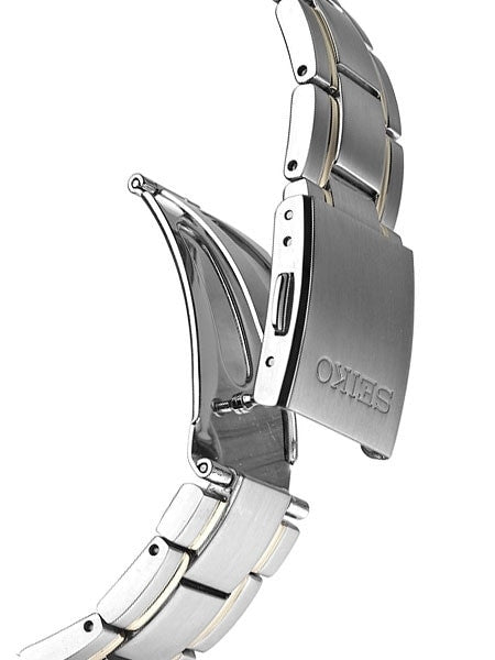 Seiko Two-Tone Automatic Dress Watch with 42mm Case, Bracelet #SRP704