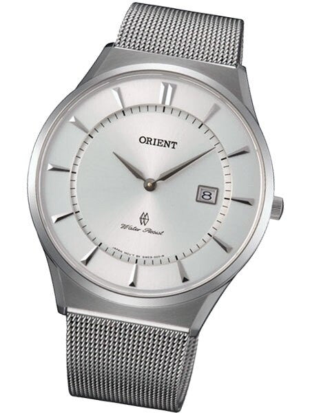 Orient Palmer Quartz Dress Watch with Sapphire Crystal and Mesh Bracelet #GW03005W