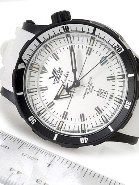 Vostok-Europe Anchar Mens Automatic Dive Watch with Tritium Tube Illumination #5104245