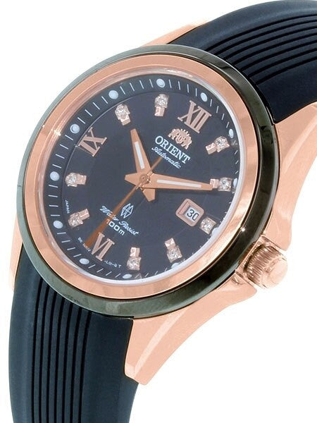 Orient GEM Women's Automatic Watch with Sapphire Crystal and Sparkling Crystals on the Dial #NR1V001B