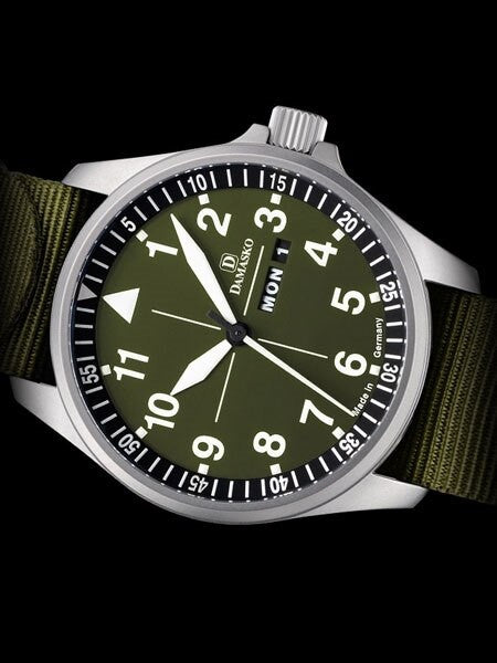 Damasko Swiss ETA Automatic with a 42mm Bead-Blasted Case, Green Dial #DH3.0