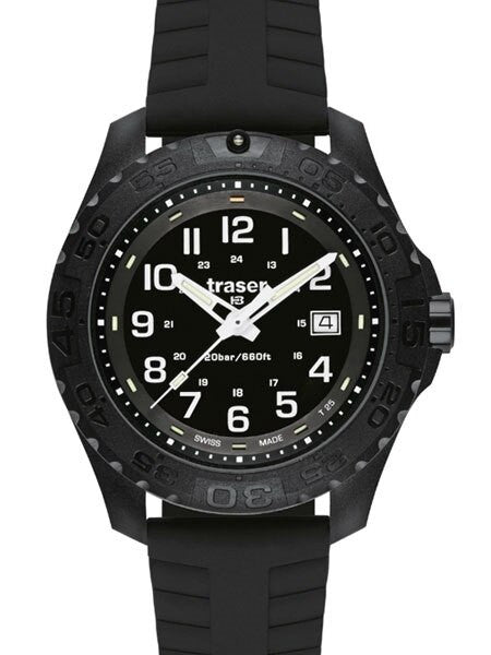 Scratch and Dent - Traser Outdoor Pioneer Watch with Tritium Illumination and Rotating Black Bezel #102905
