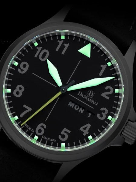 Damasko Swiss ETA Automatic with a 40mm Bead-Blasted Case,  Black Dial #DA36