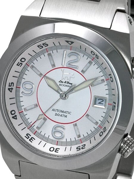 Lew and Huey 200 Meter Dual Crown Automatic Dive Watch with Strap and Bracelet #Acionna-SR