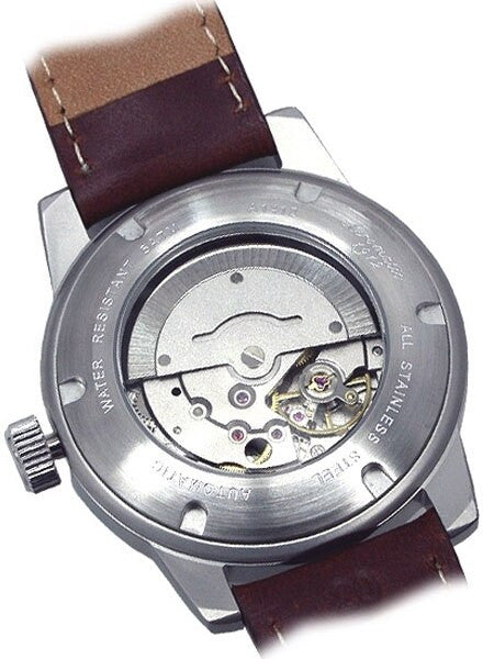 Aeromatic 1912 Automatic (self-winding) Aviator Watch with Brown Strap #A1412