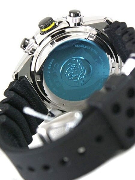 Seiko Solar Quartz Chronograph with Stop-Watch and 24-hour Sub-Dial  #SSC021P1