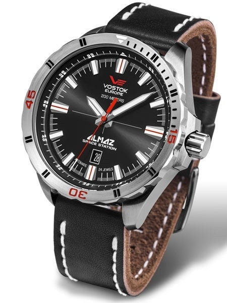Vostok-Europe Almaz 24-Jewel, Automatic Watch with Black Dial #320A258