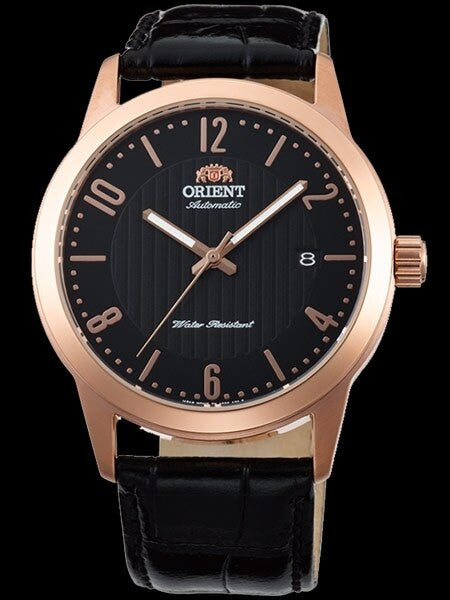 Orient 40.5mm Howard Automatic + Hand Wind Watch with Black Dial #AC05005B