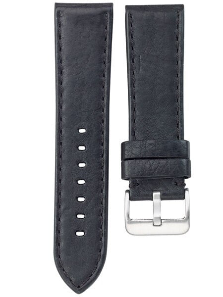Toscana PANERAI Style Black Italian Leather Strap with Matching Stitching #LBV-98230M