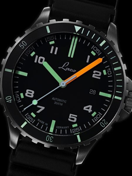 Laco Squad Himalaya 300 Meter Dive Watch with a Double-Domed AR Sapphire Crystal #862106