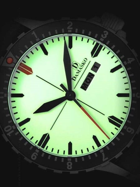 Damasko Swiss ETA Automatic with a Dual-Time 12 Hour Bezel and Fully Luminous Dial #DA45