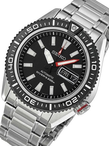 Seiko Stargate II Automatic Dive Watch with Black Dial and Stainless Steel Bracelet #SRP495K1