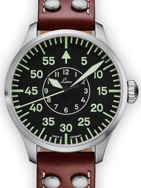 Scratch and Dent - Laco 42mm Aachen Type B Dial Automatic Pilot Watch, New Sapphire Crystal #861690 1