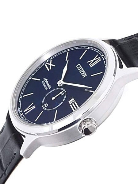 Citizen Automatic Titanium Watch with Sunburst Blue Dial #NJ0090-21L