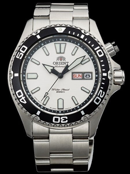 SOLD OUT! Orient White Mako USA Automatic Dive Watch with 120-click Bezel, Sapphire Crystal #EM6500GW
