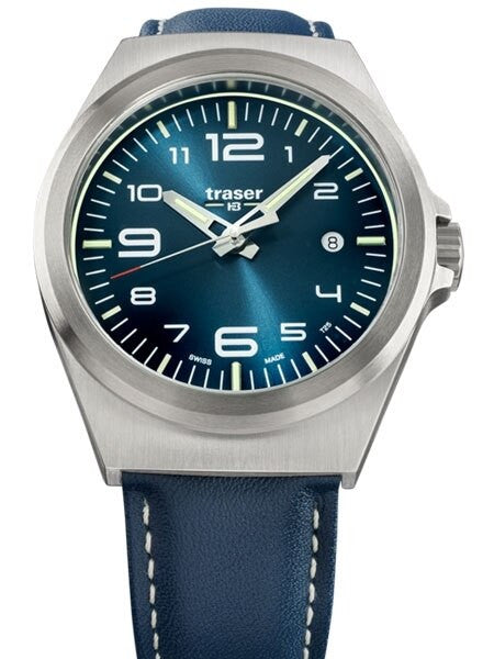 Traser P59 Essential S Blue Dial Watch w/Trigalight + SuperLuminova #108208