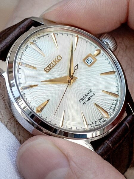 Seiko Presage Automatic Dress Watch with Champagne dial, 40.5mm Case #SRPC99