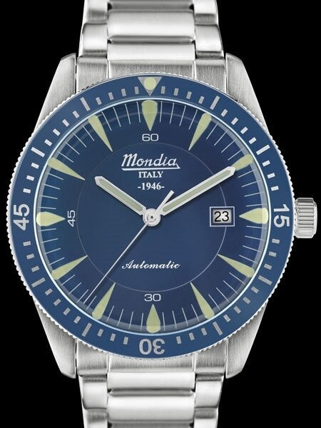Mondia 1946 Automatic Watch with Blue Dial #MI760SS-02BL-BM