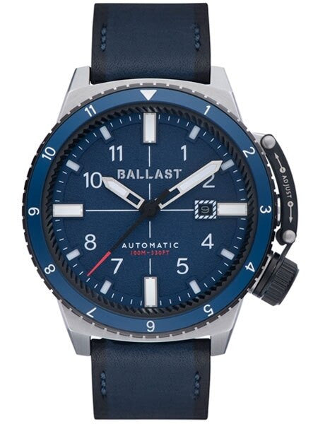 Ballast Trafalgar Dual Time Automatic Watch with Unique Bezel System #BL-3142-01