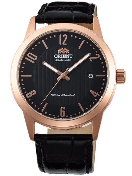 Orient 40.5mm Howard Automatic + Hand Wind Watch with Black Dial #AC05005B