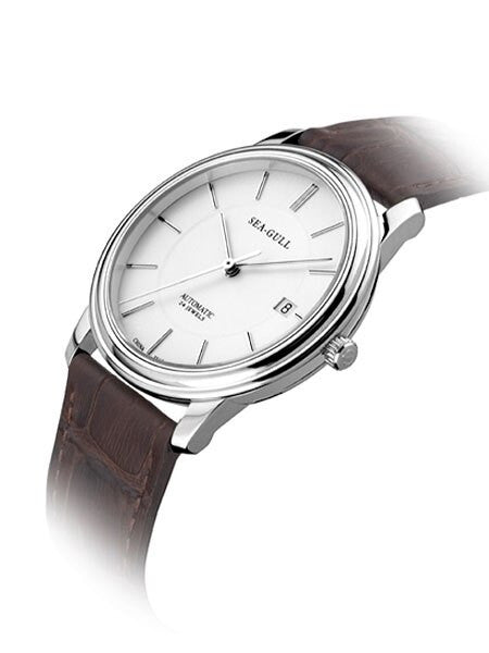Sea-Gull 38mm Automatic Slim Dress Watch with Sapphire Crystal #M201S