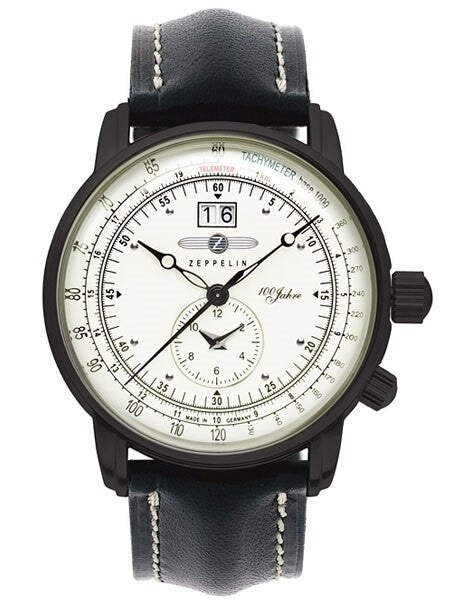 Graf Zeppelin German Made, Dual Time Big Date 100 Years of Zeppelin Watch #7640-3
