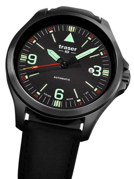 Traser P67 Officer Pro Swiss Automatic PVD Case Watch with an Anti-Reflective Sapphire Crystal #108075