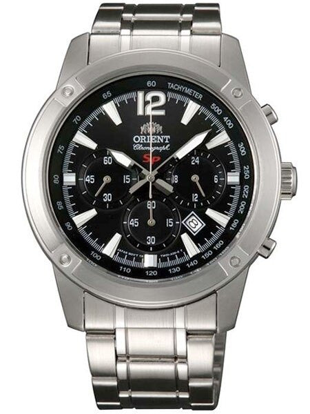 Orient Quartz Chronograph with 60-Minute Stopwatch and 24-Hr Sub-Dial #TW01004B