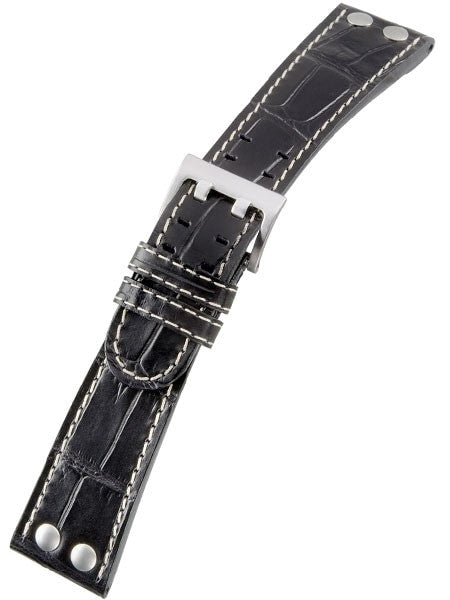 Di-Modell Venezuela Aviator Style Alligator Grain Leather Watch Strap #122010