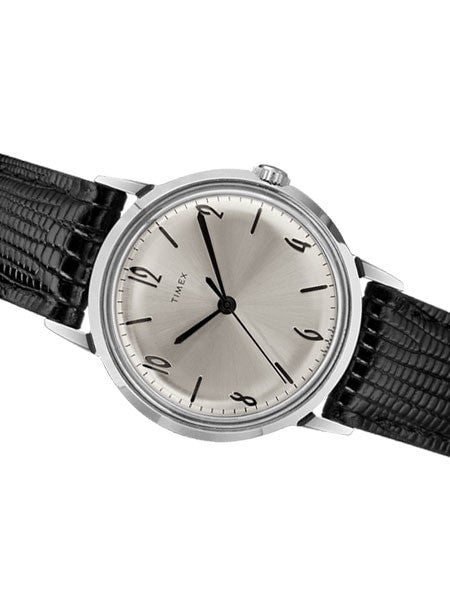 Timex 34mm Marlin Mechanical (Hand Wind) Watch with Silver Dial #TW2R47900ZV